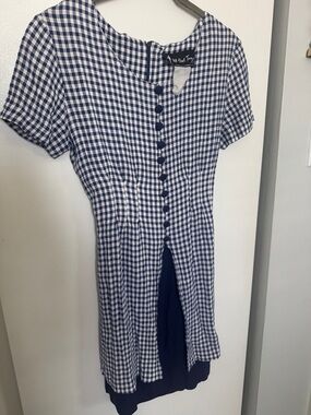 Vintage All That Jazz Button Mini Dress